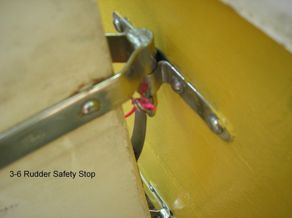 36 QuickRelease Halyards and 37 Rudder Safety Stop Javelin Journal